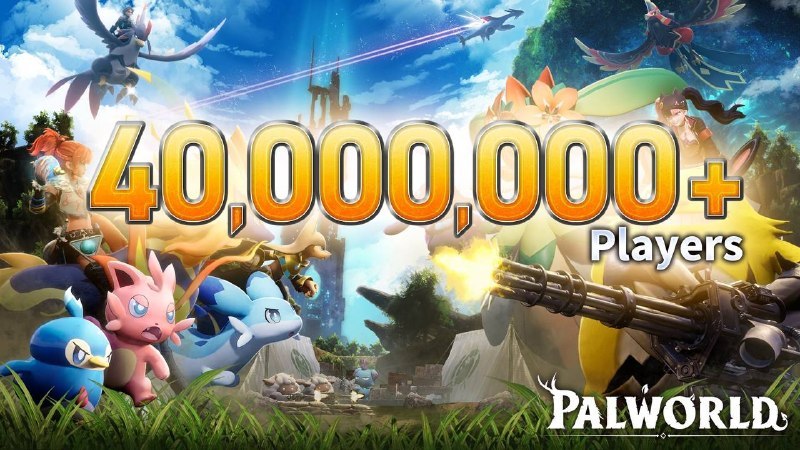 Выживалка Palworld привлекла более 40 млн игроков