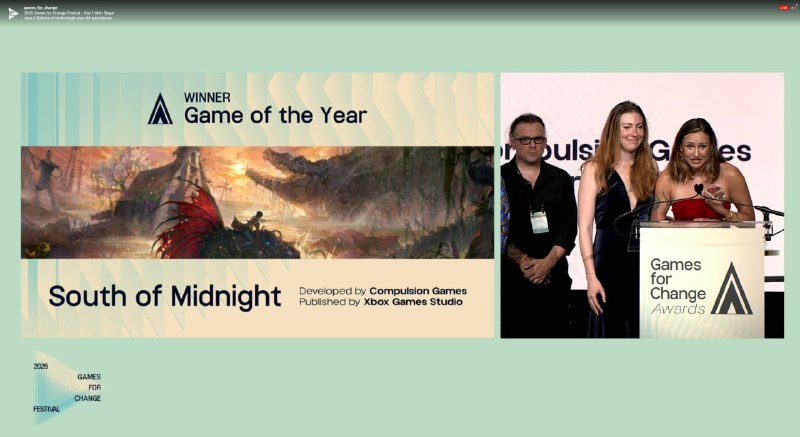 South of Midnight получила награду «Игра года» на фестивале Games For Change