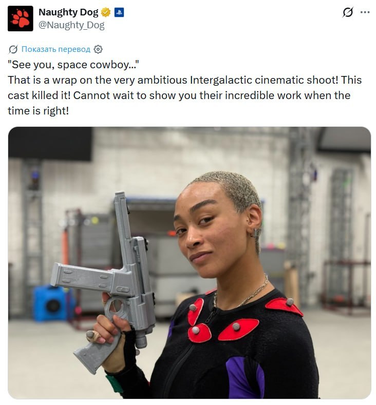 Naughty Dog завершила захват движений для «Intergalactic: The Heretic Prophet»