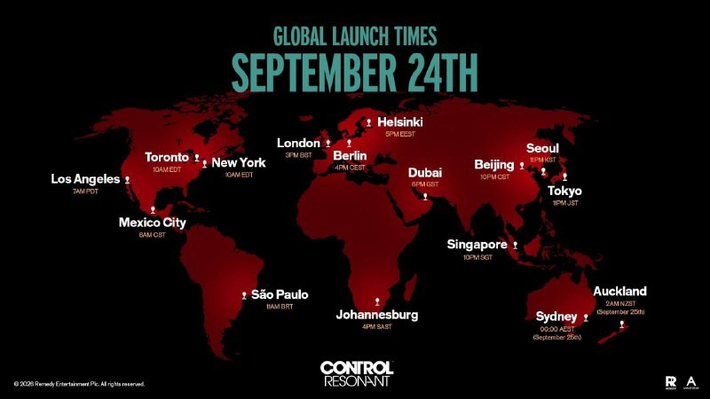 Remedy назвала точное время выхода Control Resonant