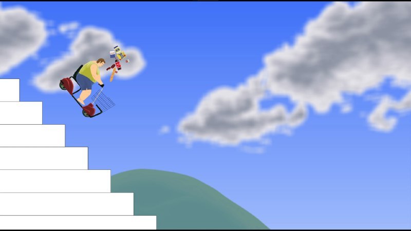 Игра Happy Wheels вышла в Steam
